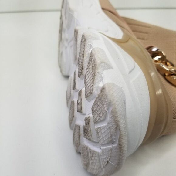 Yoki Women's Sock Sneakers Size 10 Tan Pull On - Picture 7 of 10